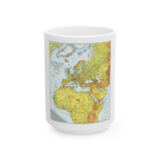 Europe, Africa, and Western Asia - Theater of War (1942) (Map) White Coffee Mug-15oz-The Sticker Space