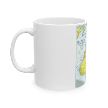 Europe, Africa, and Western Asia - Theater of War (1942) (Map) White Coffee Mug-The Sticker Space