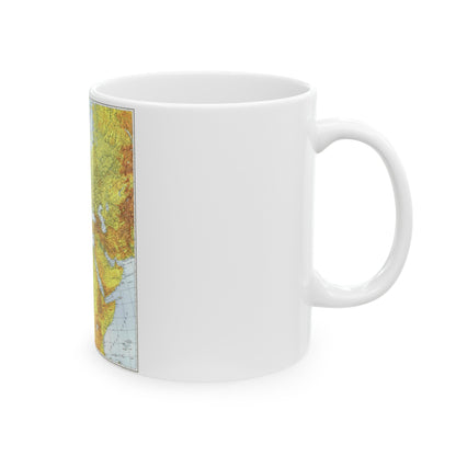 Europe, Africa, and Western Asia - Theater of War (1942) (Map) White Coffee Mug-The Sticker Space