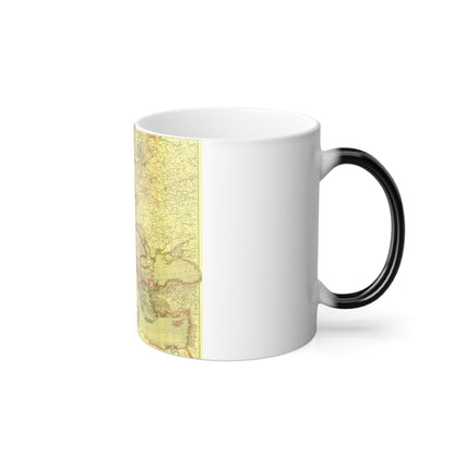 Europe and Africa and Asia (1915) (Map) Color Changing Mug 11oz-11oz-The Sticker Space