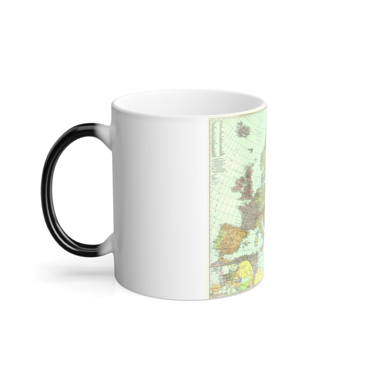 Europe and the Near East (1929) (Map) Color Changing Mug 11oz-11oz-The Sticker Space