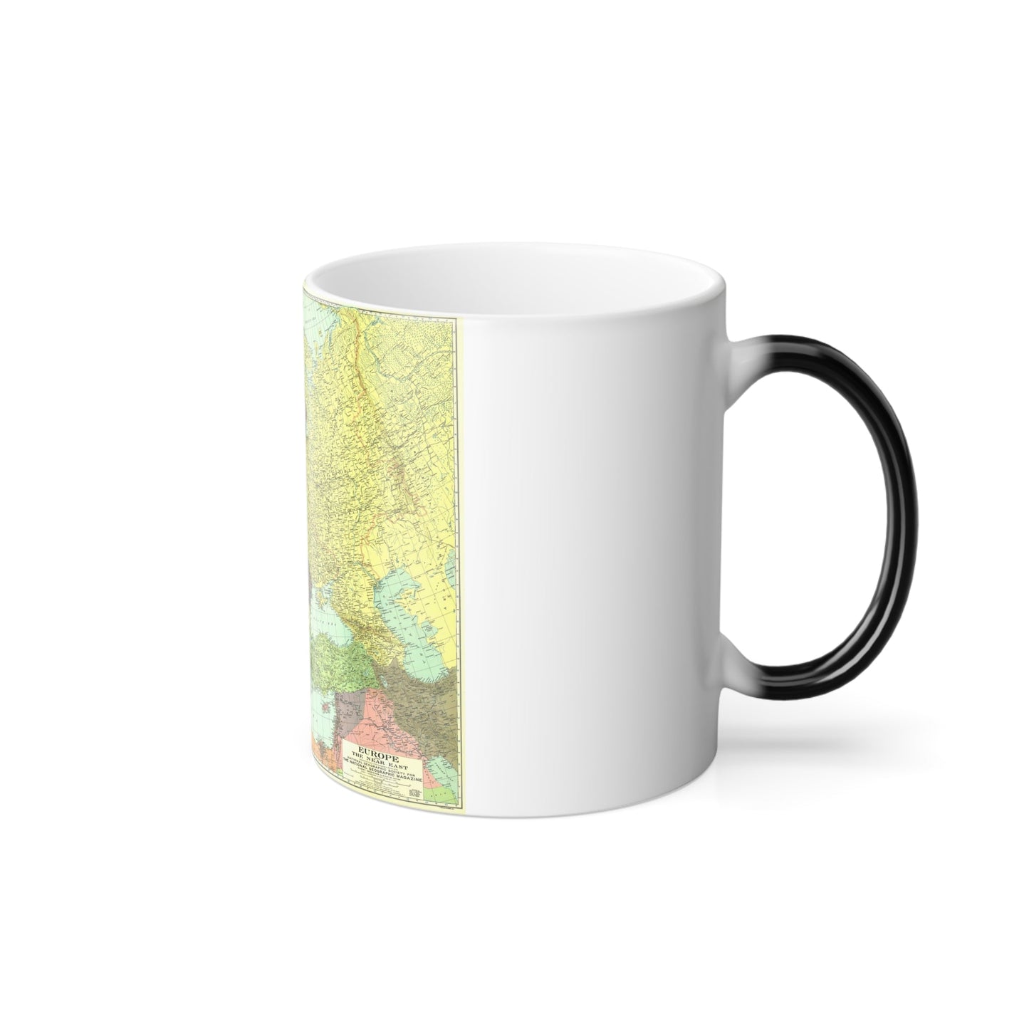 Europe and the Near East (1929) (Map) Color Changing Mug 11oz-11oz-The Sticker Space