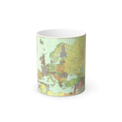 Europe and the Near East (1929) (Map) Color Changing Mug 11oz-11oz-The Sticker Space