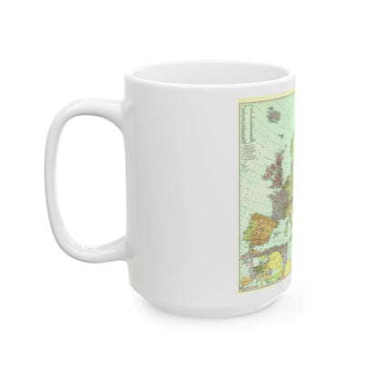 Europe and the Near East (1929) (Map) White Coffee Mug-The Sticker Space