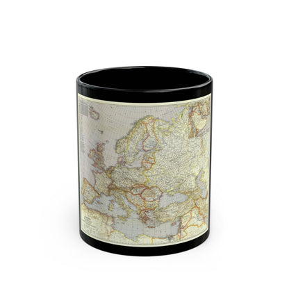 Europe and the Near East (1940) (Map) Black Coffee Mug-11oz-The Sticker Space