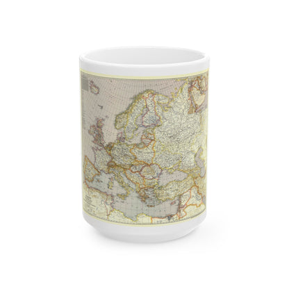 Europe and the Near East (1943) (Map) White Coffee Mug-15oz-The Sticker Space