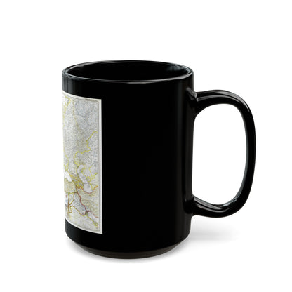 Europe and the Near East (1949) (Map) Black Coffee Mug-The Sticker Space