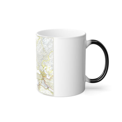 Europe and the Near East (1949) (Map) Color Changing Mug 11oz-11oz-The Sticker Space