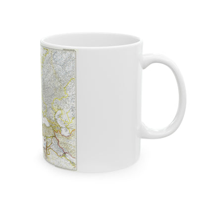 Europe and the Near East (1949) (Map) White Coffee Mug-The Sticker Space