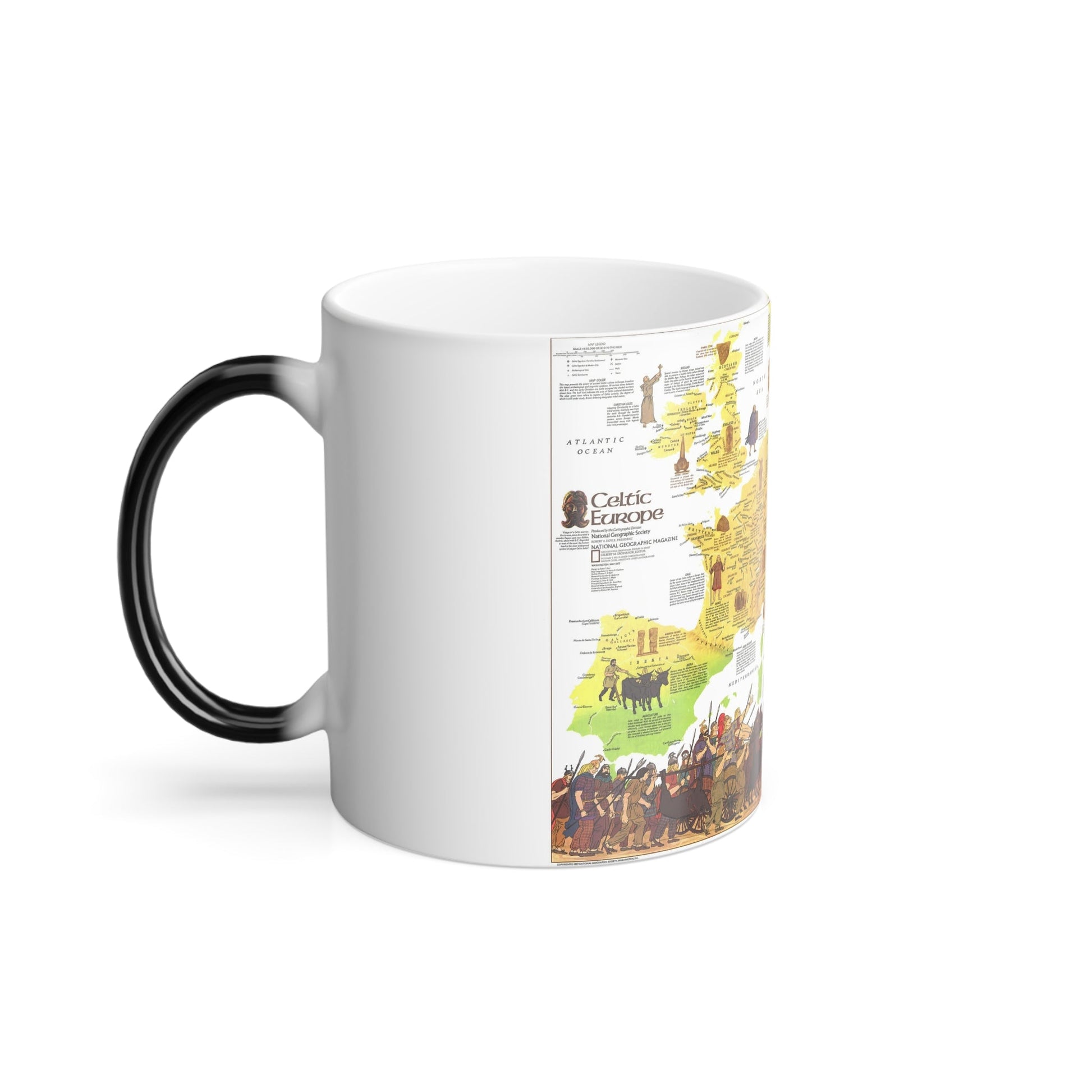 Europe - Celtic (1977) (Map) Color Changing Mug 11oz-11oz-The Sticker Space