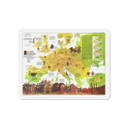 Europe - Celtic (1977) (Map) Refrigerator Magnet 4 Inch - The Sticker Space