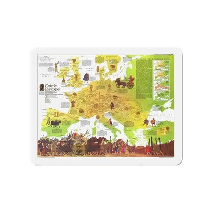 Europe - Celtic (1977) (Map) Refrigerator Magnet - The Sticker Space