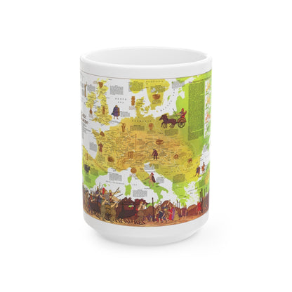 Europe - Celtic (1977) (Map) White Coffee Mug-15oz-The Sticker Space