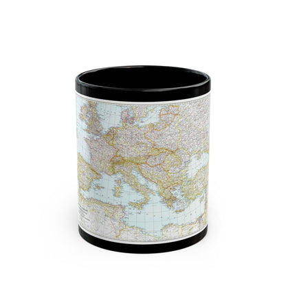 Europe, Central & Mediterranean Sept-1st (1939) (Map) Black Coffee Mug-11oz-The Sticker Space