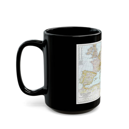 Europe, Central & Mediterranean Sept-1st (1939) (Map) Black Coffee Mug-The Sticker Space