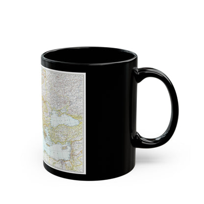 Europe, Central & Mediterranean Sept-1st (1939) (Map) Black Coffee Mug-The Sticker Space