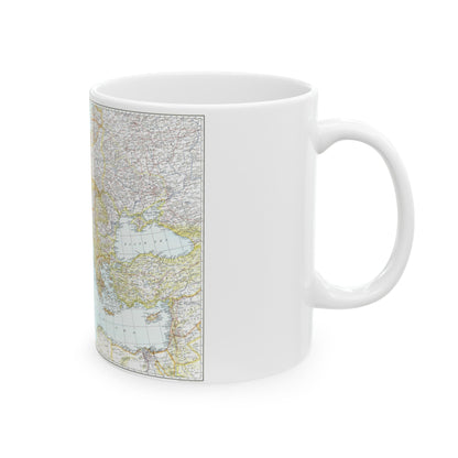 Europe, Central & Mediterranean Sept-1st (1939) (Map) White Coffee Mug-The Sticker Space