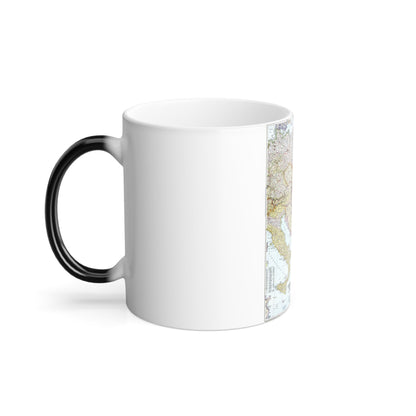 Europe - Central & the Balkan States (1951) (Map) Color Changing Mug 11oz-11oz-The Sticker Space