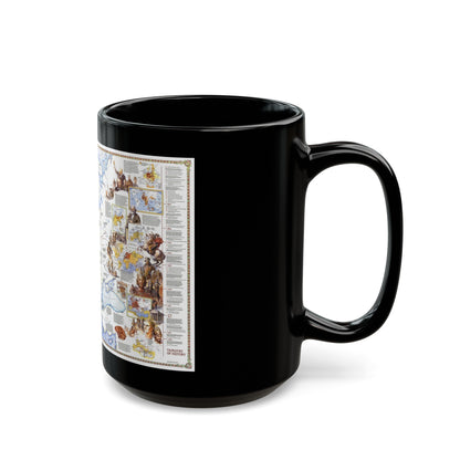 Europe - History The Major Turning Points (1983) (Map) Black Coffee Mug-The Sticker Space