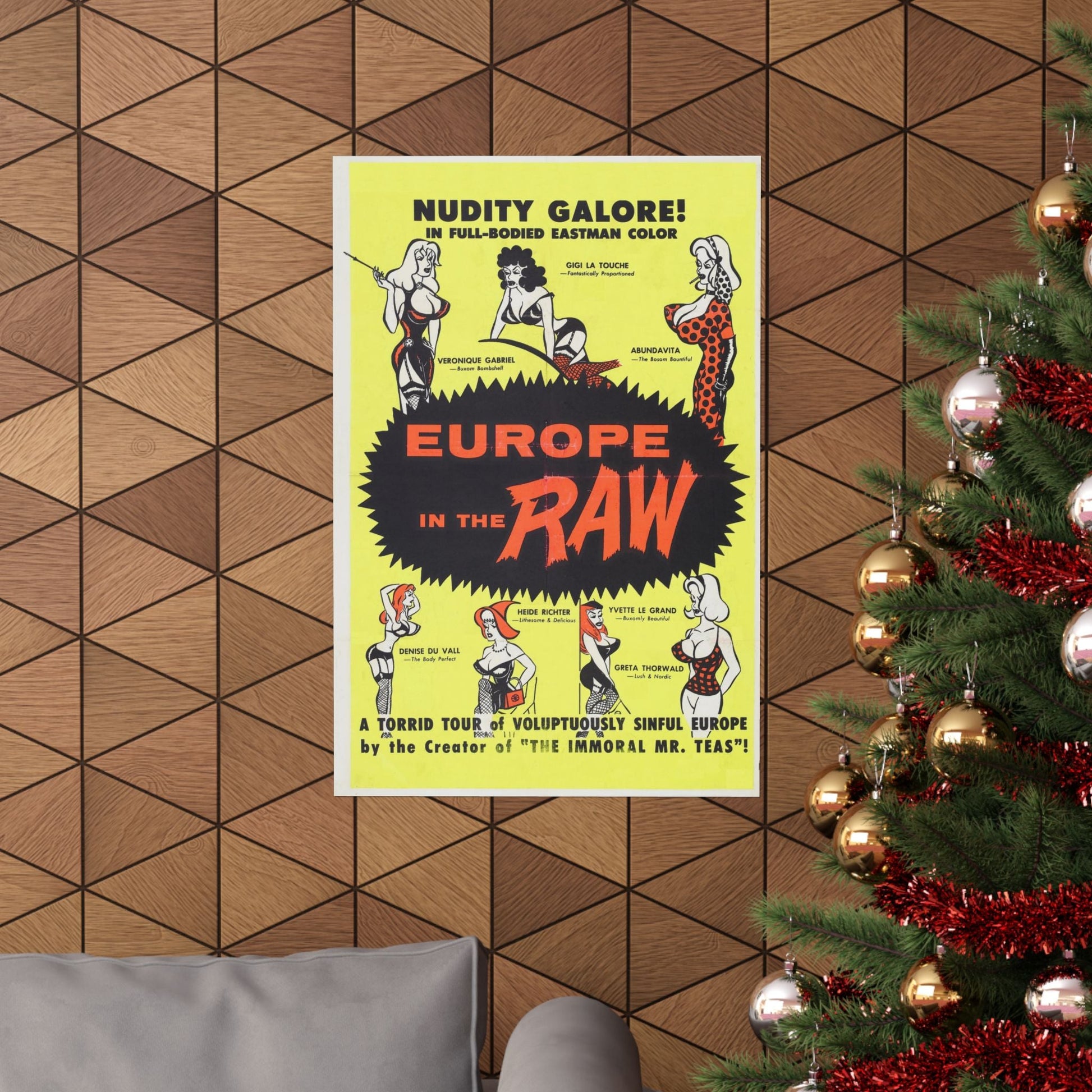 EUROPE IN THE RAW 1963 - Paper Movie Poster-The Sticker Space