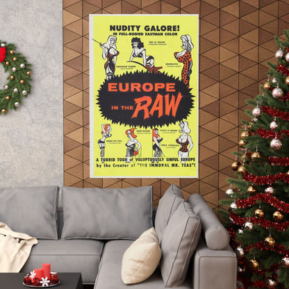 EUROPE IN THE RAW 1963 - Paper Movie Poster-The Sticker Space