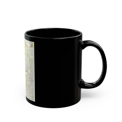 Europe, Northern (1954) (Map) Black Coffee Mug-The Sticker Space