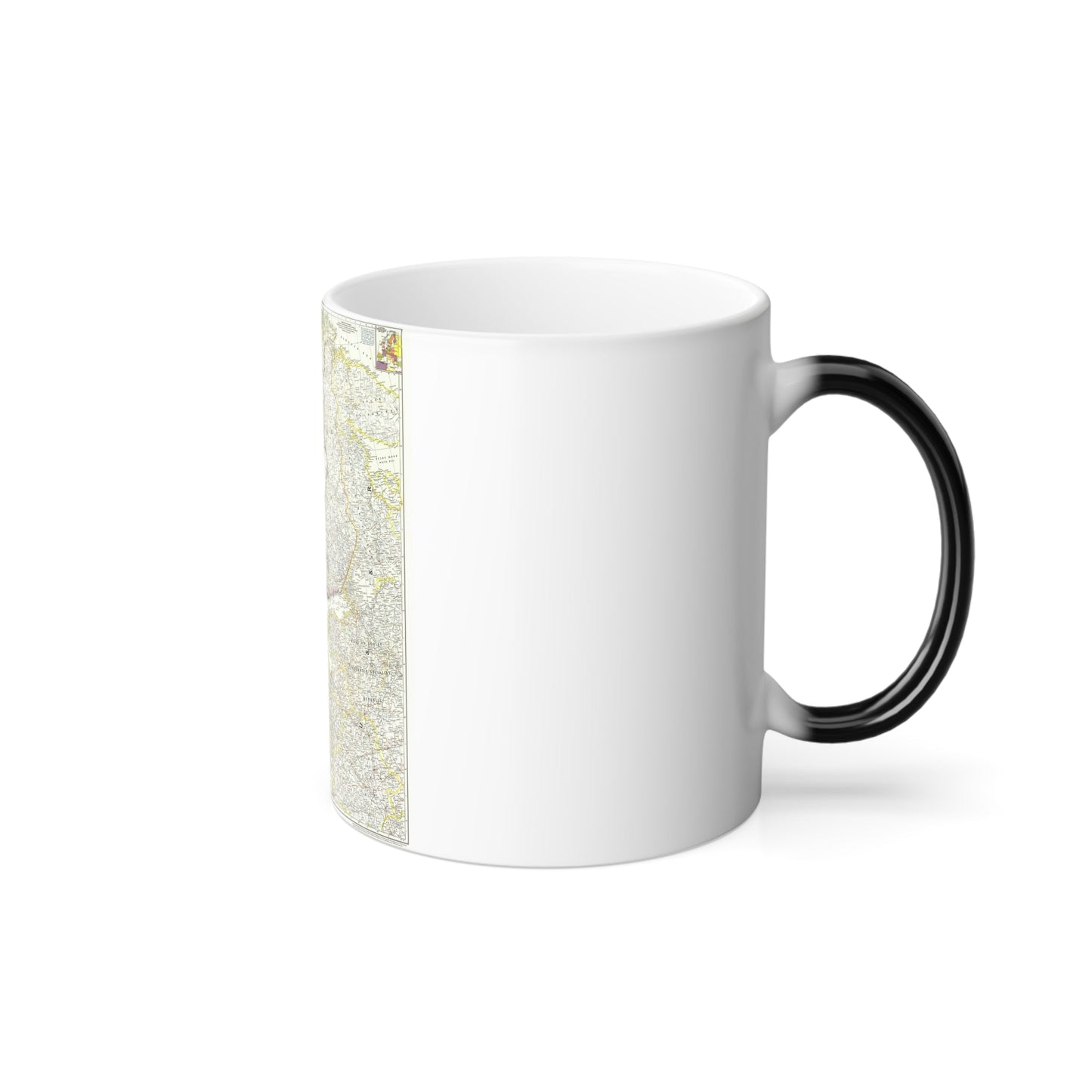 Europe, Northern (1954) (Map) Color Changing Mug 11oz-11oz-The Sticker Space