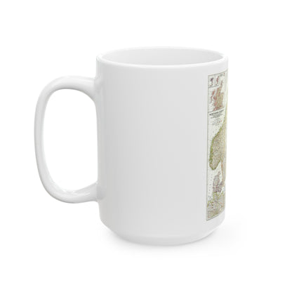 Europe, Northern (1954) (Map) White Coffee Mug-The Sticker Space