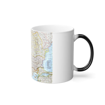 Europe - The Balkans (1962) (Map) Color Changing Mug 11oz-11oz-The Sticker Space