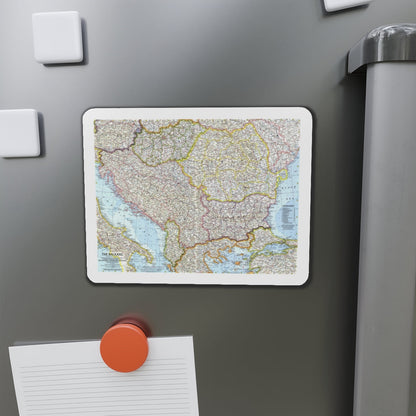 Europe - The Balkans (1962) (Map) Refrigerator Magnet-The Sticker Space