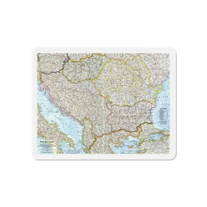Europe - The Balkans (1962) (Map) Refrigerator Magnet - The Sticker Space