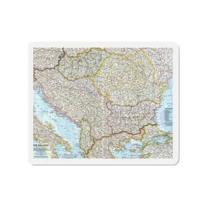 Europe - The Balkans (1962) (Map) Refrigerator Magnet - The Sticker Space