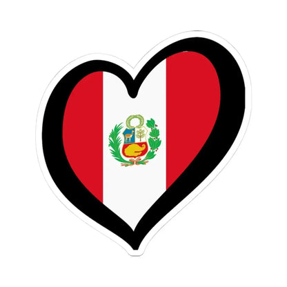 EuroPeru state (Peru) STICKER Vinyl Kiss-Cut Decal 3 Inch White - The Sticker Space