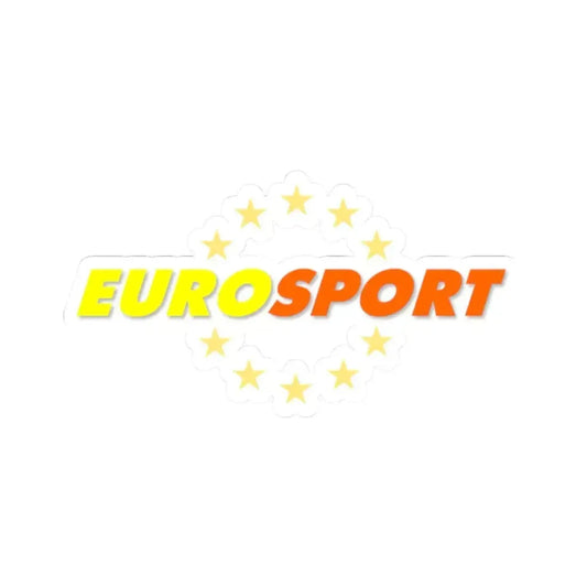 EuroSport (1990) (Logo) STICKER Vinyl Kiss-Cut Decal 2 Inch White - The Sticker Space