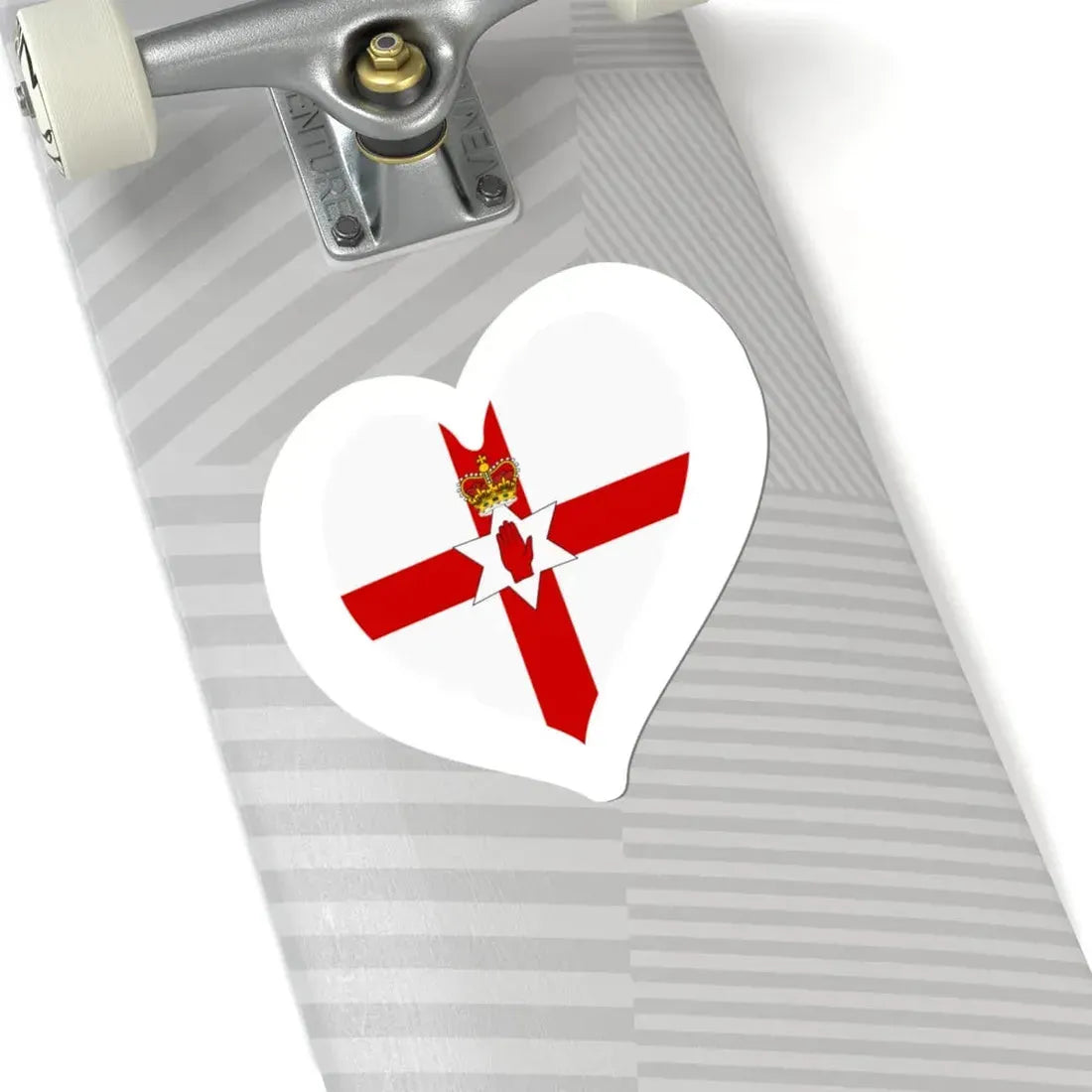 Eurovision Song Contest heart Northern Ireland white (Ireland) STICKER Vinyl Kiss-Cut Decal - The Sticker Space