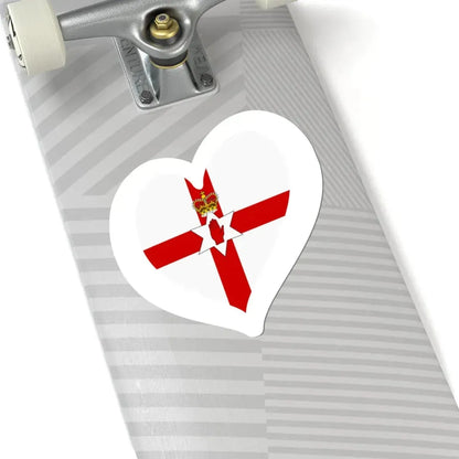Eurovision Song Contest heart Northern Ireland white (Ireland) STICKER Vinyl Kiss-Cut Decal - The Sticker Space