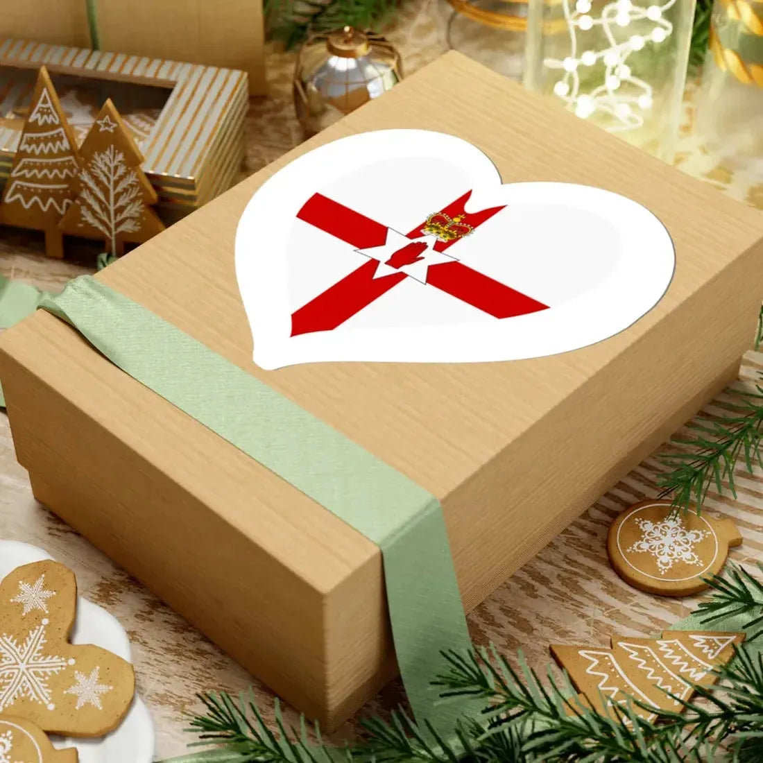 Eurovision Song Contest heart Northern Ireland white (Ireland) STICKER Vinyl Kiss-Cut Decal - The Sticker Space