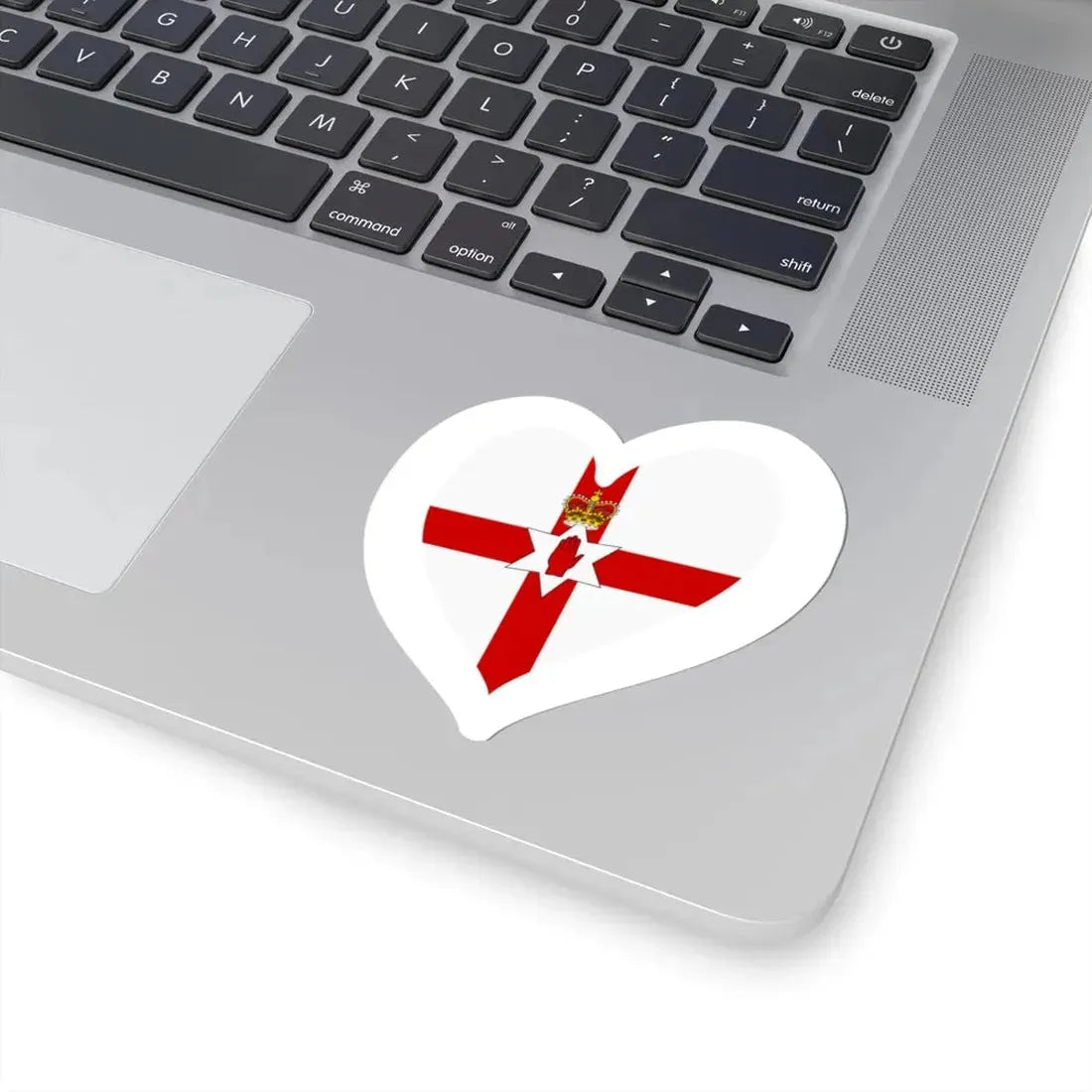 Eurovision Song Contest heart Northern Ireland white (Ireland) STICKER Vinyl Kiss-Cut Decal - The Sticker Space