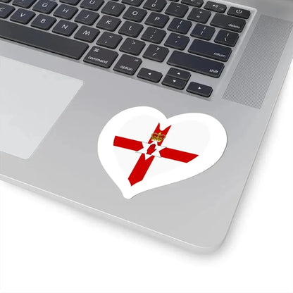Eurovision Song Contest heart Northern Ireland white (Ireland) STICKER Vinyl Kiss-Cut Decal - The Sticker Space