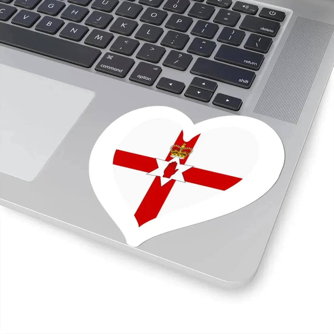 Eurovision Song Contest heart Northern Ireland white (Ireland) STICKER Vinyl Kiss-Cut Decal - The Sticker Space