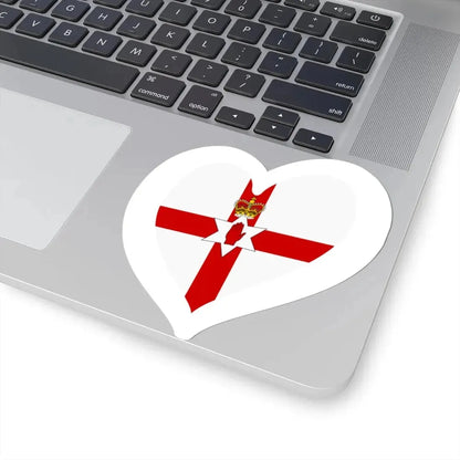Eurovision Song Contest heart Northern Ireland white (Ireland) STICKER Vinyl Kiss-Cut Decal - The Sticker Space