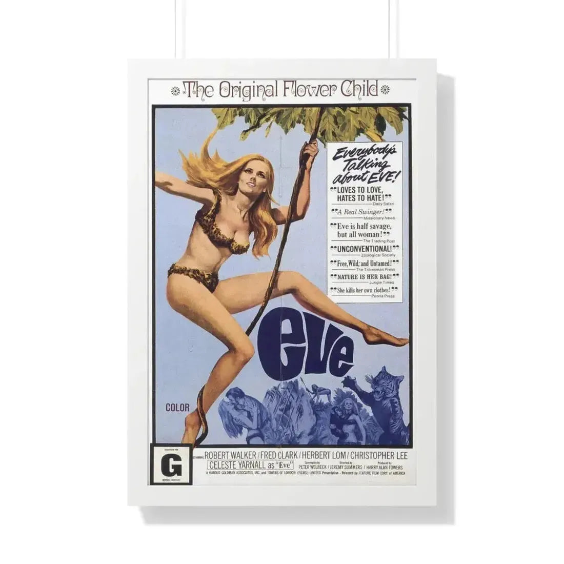 EVE 1968 - Framed Movie Poster - The Sticker Space