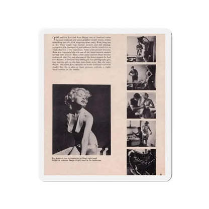 Eve Meyer #24 (Vintage Female Icon) Refrigerator Magnet - The Sticker Space