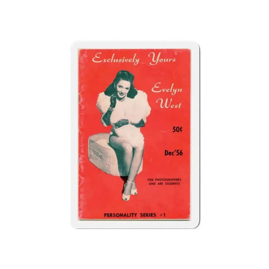 Evelyn West #18 (Vintage Female Icon) Refrigerator Magnet 6 Inch Die-Cut - The Sticker Space