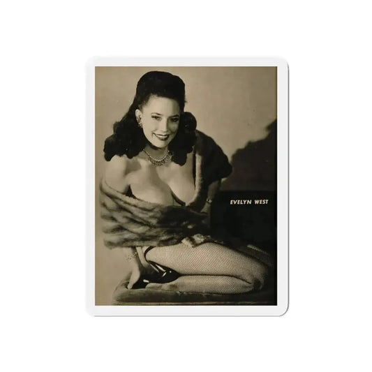 Evelyn West #24 - (Vintage Female Icon) Refrigerator Magnet 6 Inch Die-Cut - The Sticker Space
