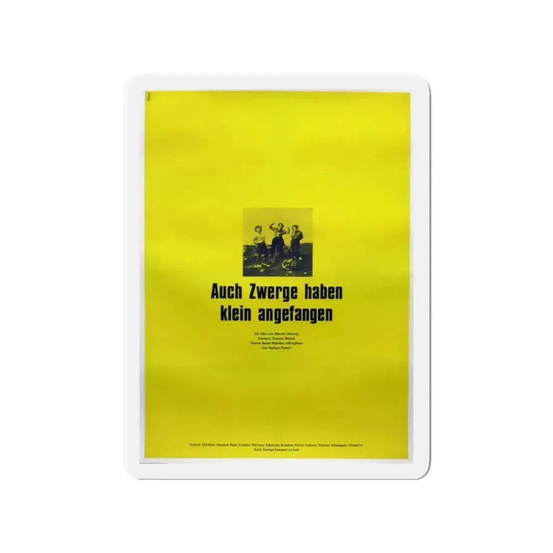 EVEN DWARFS STARTED SMALL 1970 Movie Poster - Refrigerator Magnet 3 Inch - The Sticker Space