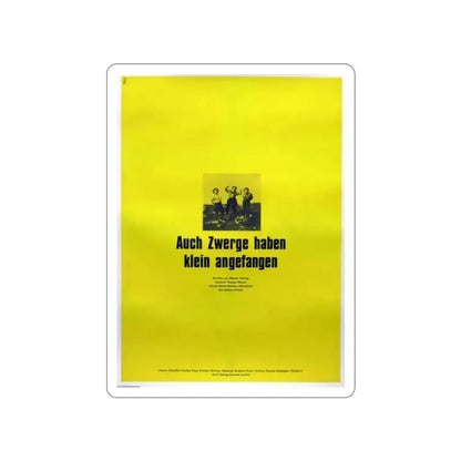 EVEN DWARFS STARTED SMALL 1970 Movie Poster STICKER Vinyl Die-Cut Decal 2 Inch - The Sticker Space