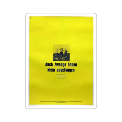 EVEN DWARFS STARTED SMALL 1970 Movie Poster - STICKER Vinyl Kiss-Cut Decal 3 Inch White - The Sticker Space