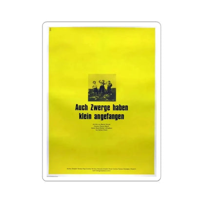 EVEN DWARFS STARTED SMALL 1970 Movie Poster - STICKER Vinyl Kiss-Cut Decal 6 Inch White - The Sticker Space