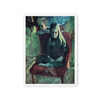 Even the Devil Gets Lonesome, Redbook, July 1964 (Magazine Illustration) Refrigerator Magnet - The Sticker Space